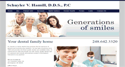 Desktop Screenshot of hamilldental.com